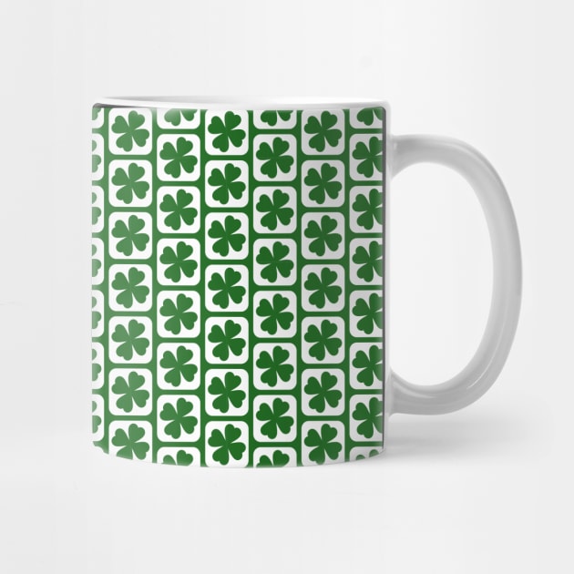 St. Patrick's Day Shamrocks Pattern by Sasyall